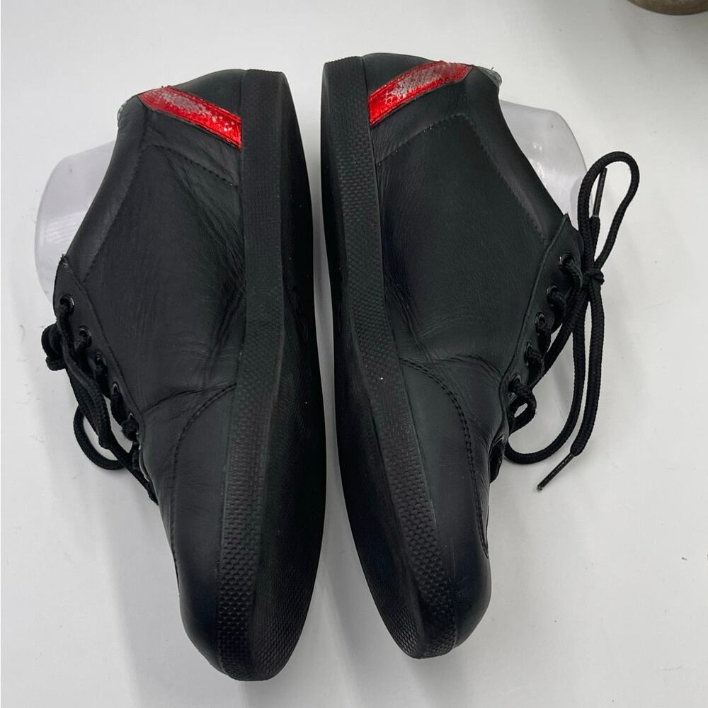 GUCCI Mens Black Bambi Marmont Leather Low Sneaker Trainers Shoes Sz m6.5/8w‎ - Picture 5 of 14